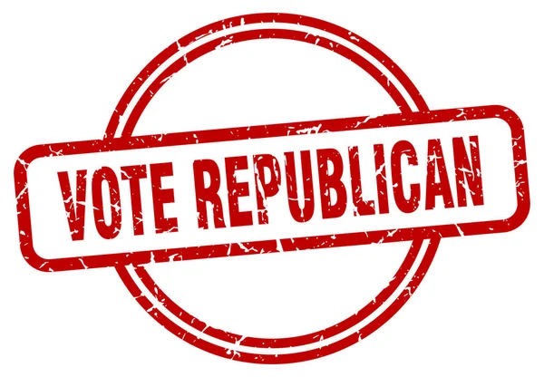 Vote republican stamp. vote republican round vintage grunge sign. vote republican — 图库矢量图片