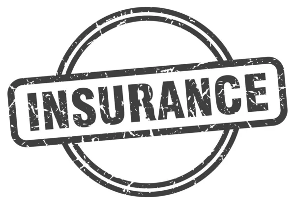 Försäkringsstämpel. försäkring runda vintage grunge tecken. försäkring — Stock vektor