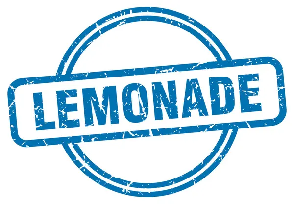 Timbre de limonade. limonade ronde vintage signe grunge. limonade — Image vectorielle