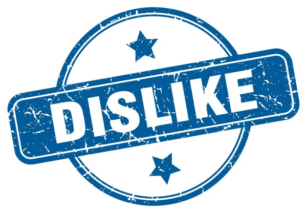 Dislike stamp. dislike round vintage grunge sign. dislike — Stok Vektör