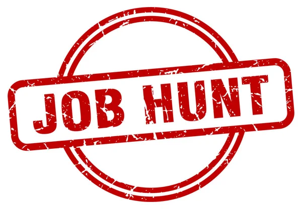 Job hunt stamp. job hunt round vintage grunge sign. job hunt — Stock Vector
