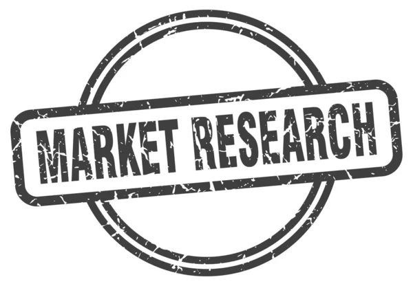 Марка исследования рынка. исследование рынка круглый винтажный гранж знак. исследование рынка — стоковый вектор