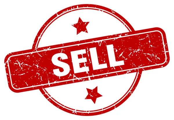 Vendere francobollo. vendere cartello grunge vintage rotondo. vendere — Vettoriale Stock