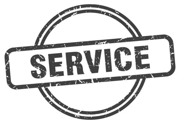 Service stamp. service round vintage grunge sign. service — Stockový vektor