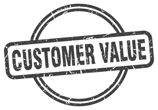 Customer value stamp. customer value round vintage grunge sign. customer value — Stock Vector