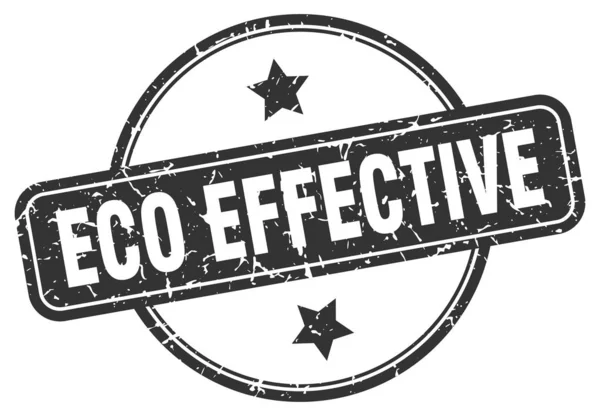 Eco effective stamp. eco effective round vintage grunge sign. eco effective — 图库矢量图片