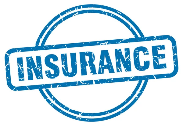 Insurance stamp. insurance round vintage grunge sign. insurance — Stock Vector
