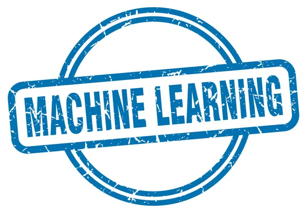 Sello de aprendizaje automático. aprendizaje automático ronda signo grunge vintage. aprendizaje automático — Vector de stock