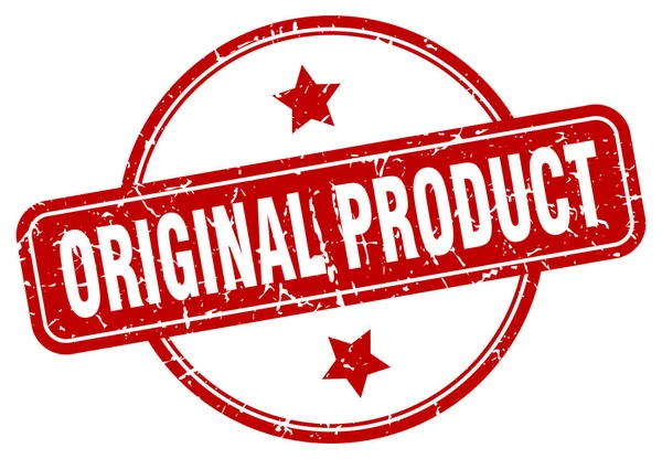 Πρωτότυπη σφραγίδα προϊόντος. αρχικό προϊόν στρογγυλό vintage grunge σημάδι. αρχικό προϊόν — Διανυσματικό Αρχείο