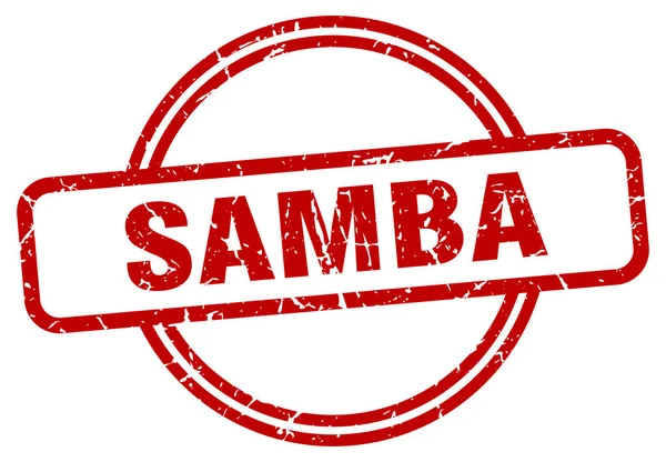 Sello de samba. samba ronda signo grunge vintage. samba — Archivo Imágenes Vectoriales