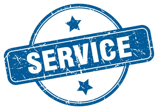 Service stamp. service round vintage grunge sign. service — Stock vektor