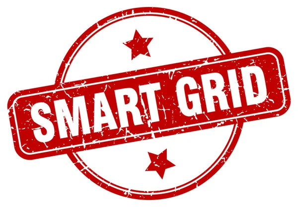 Smart grid stamp. smart grid round vintage grunge sign. smart grid — Stock vektor