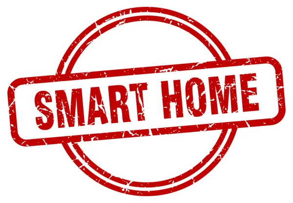 Smart home stamp. smart home round vintage grunge sign. smart home — 스톡 벡터
