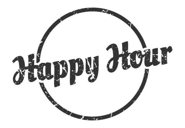 Sinal Happy Hour Happy Hour Vintage Grunge Carimbo Happy Hour — Vetor de Stock