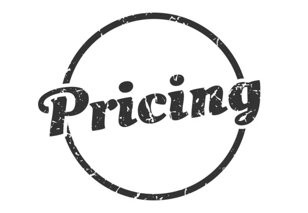 Pricing Sign Pricing Vintage Grunge Stamp Pricing — Stock Vector