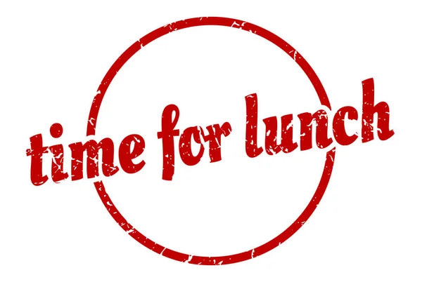 Czas Znak Lunchu Czas Lunch Stylu Vintage Grunge Czas Lunch — Wektor stockowy
