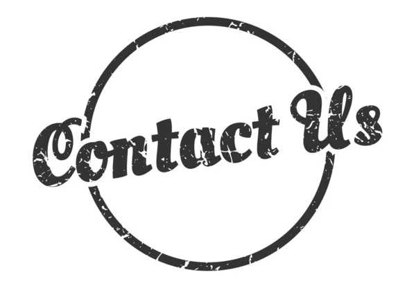 Contact Sign Contact Vintage Grunge Stamp Contact — Stock Vector