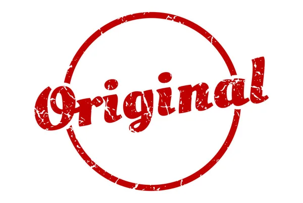 Oorspronkelijk Teken Originele Ronde Vintage Grunge Stempel Origineel — Stockvector