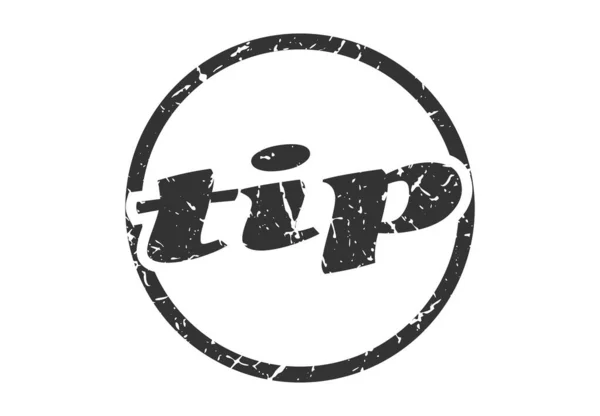 Tip Sign Tip Vintage Grunge Stamp Tip — Stock Vector