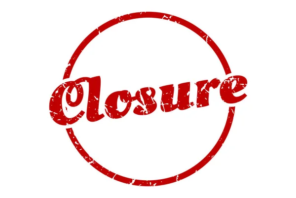 Closure Sign Closure Vintage Grunge Stamp Closure — Stock Vector