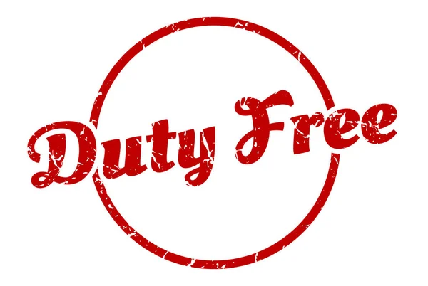 Signe Hors Taxes Timbre Grunge Vintage Rond Duty Free Franchise — Image vectorielle