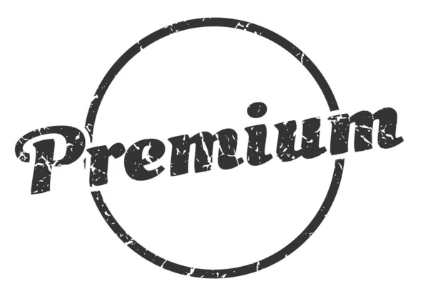 Premiumzeichen Premium Runde Vintage Grunge Briefmarke Prämie — Stockvektor