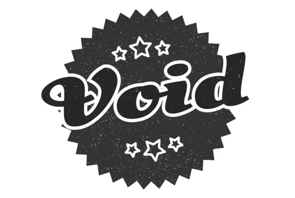 Void Sign Void Vintage Retro Label Void — Stock Vector