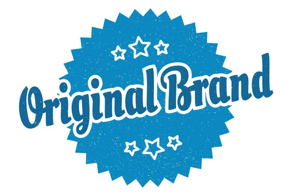 原来的品牌标志 原厂品牌圆形复古标签 原创品牌 — 图库矢量图片