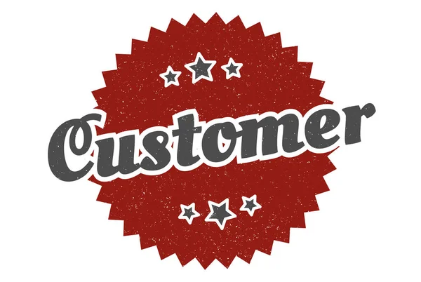 Customer Sign Customer Vintage Retro Label Customer — Stock Vector