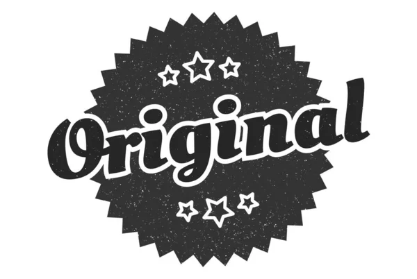 Originalzeichen Original Rundes Retro Etikett Original — Stockvektor