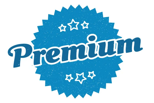 Premiumzeichen Premium Rundes Retro Vintagelabel Prämie — Stockvektor