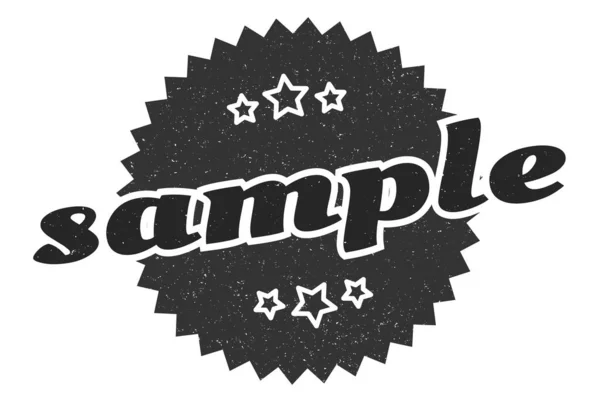 Sample Sign Sample Vintage Retro Label Sample — Stock Vector