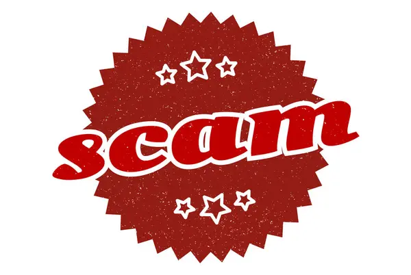 Scam Sign Scam Vintage Retro Label Scam — Stock Vector