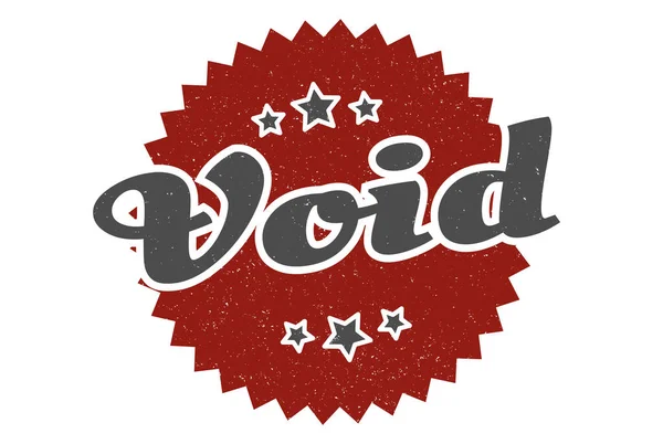 Void Sign Void Vintage Retro Label Void — Stock Vector