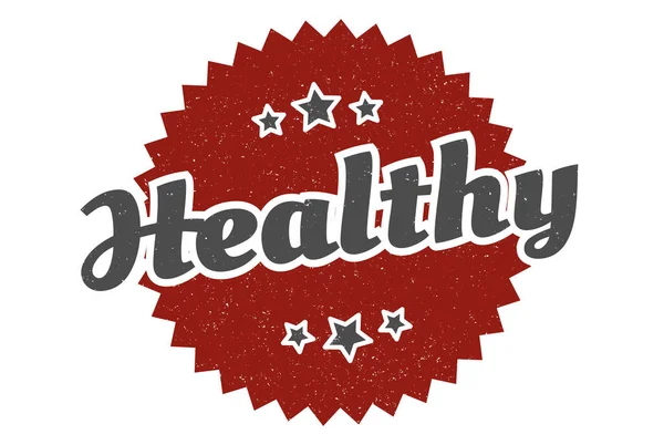 Healthy Sign Healthy Vintage Retro Label Healthy — Stock Vector