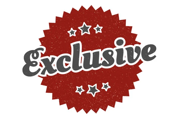 Exclusive Sign Exclusive Vintage Retro Label Exclusive — Stock Vector