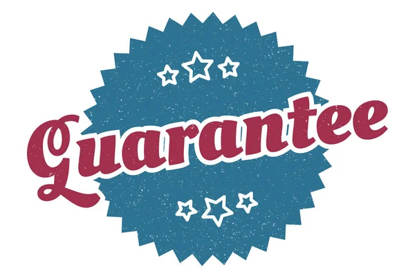 Guarantee Sign Guarantee Vintage Retro Label Guarantee — Stock Vector