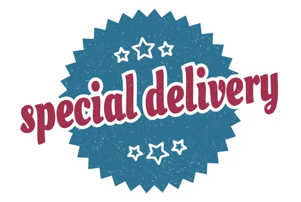 Special Delivery Sign Special Delivery Vintage Retro Label Special Delivery — Stock Vector