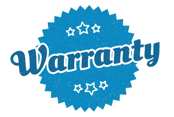 Warranty Sign Warranty Vintage Retro Label Warranty — Stock Vector