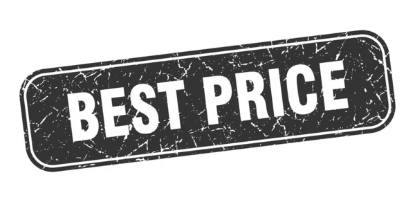Melhor Selo Preço Melhor Preço Quadrado Grungy Sinal Preto —  Vetores de Stock