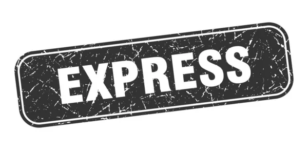 Экспресс Марка Express Square Grungy Black Sign — стоковый вектор