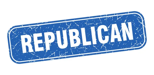 Республиканская Марка Республиканский Квадратный Грандиозный Синий Знак — стоковый вектор