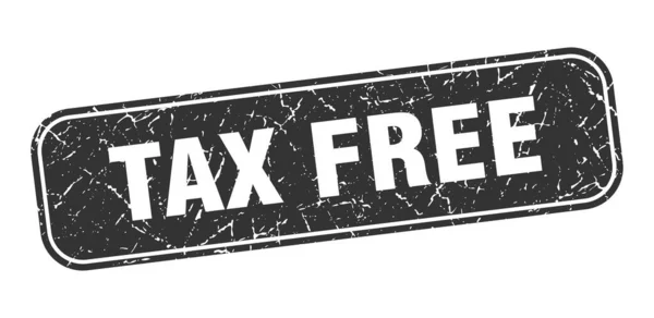 Штамп Налогов Квадратный Знак Tax Free — стоковый вектор