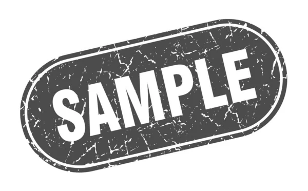 Sample Sign Sample Grunge Black Stamp Label — Stock Vector