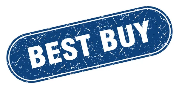 Best Buy Sign Best Buy Grunge Blue Stamp Label — Stock Vector