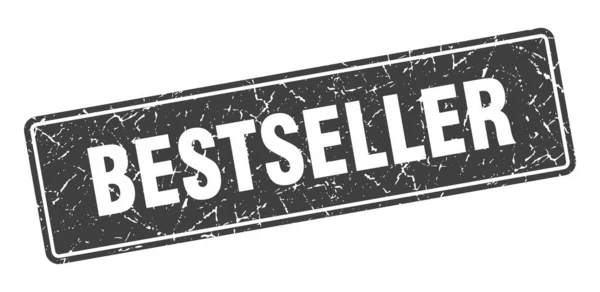 Sello Del Best Seller Etiqueta Gris Vintage Bestseller Señal — Archivo Imágenes Vectoriales