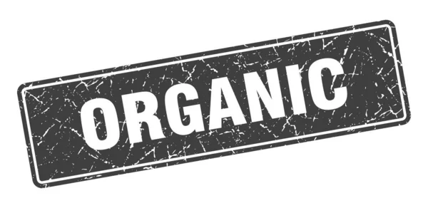 Organik Damga Organik Gri Etiket Mzala — Stok Vektör