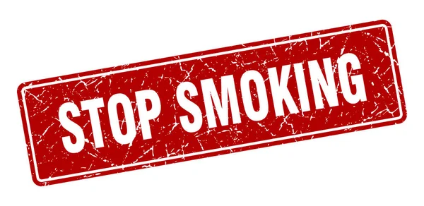 Прекрати Курить Марку Перестань Курить Винтажную Красную Этикетку Sign — стоковый вектор