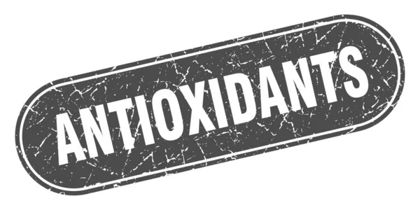 Antioxidants Sign Antioxidants Grunge Black Stamp Label — Stock Vector