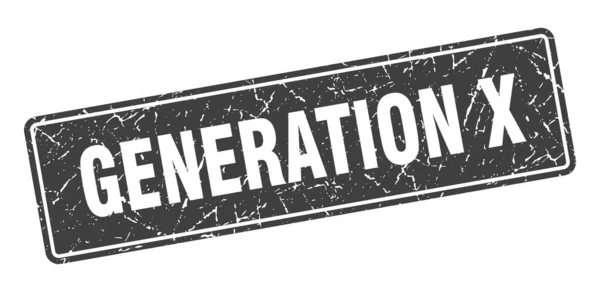 Sello Generación Generación Etiqueta Gris Vintage Señal — Vector de stock